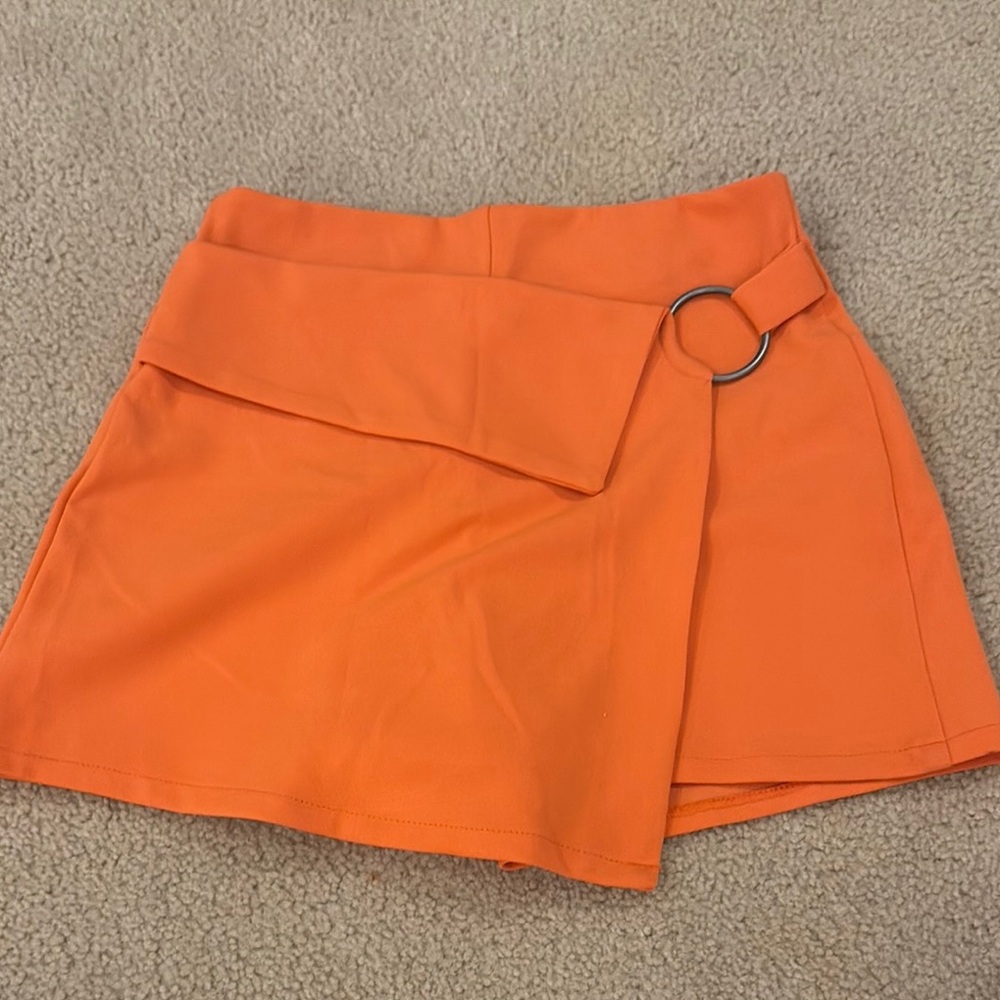 Versona Orange Skort with Ring Detail